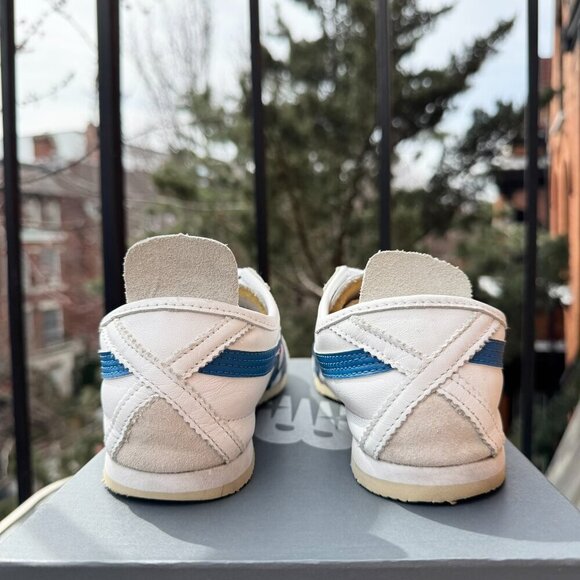 Onitsuka Tiger Mexico 66 Sneaker Shoe Blue Red White Womens 7.5 - Picture 8 of 10